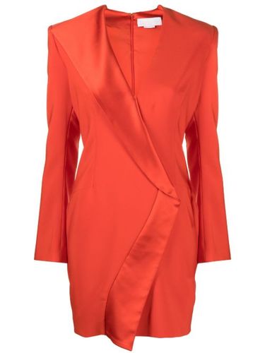 Robe courte à bords satinés - Genny - Modalova