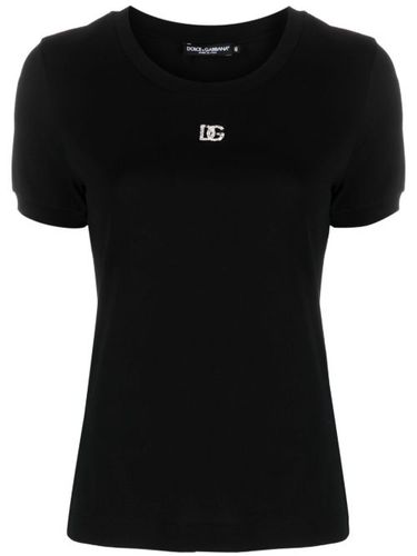 T-shirt à ornements en cristal - Dolce & Gabbana - Modalova