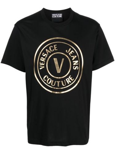 T-shirt en coton à logo imprimé - Versace Jeans Couture - Modalova