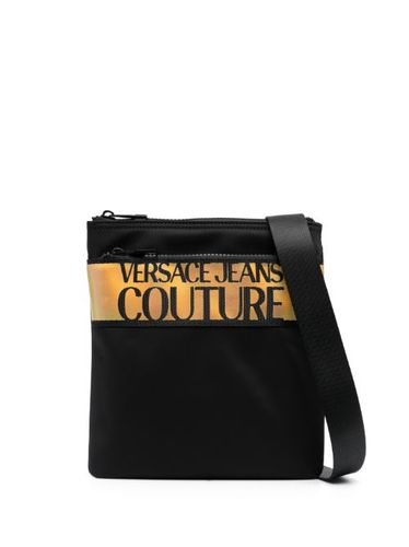 Sac porté épaule zippé à logo imprimé - Versace Jeans Couture - Modalova