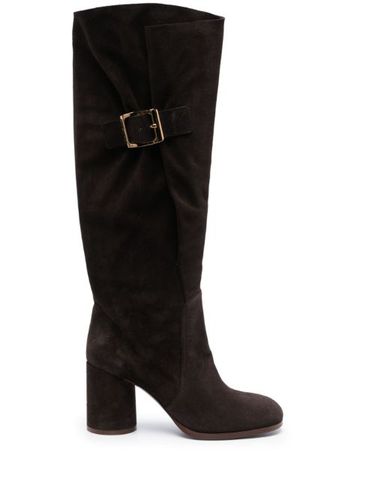 Bottes Cleo Tate 85 mm en daim - Casadei - Modalova