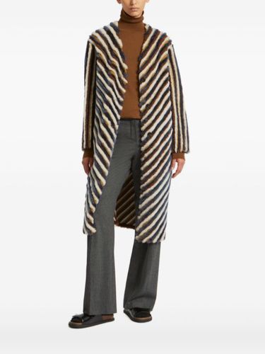 Manteau à rayures - Yves Salomon - Modalova