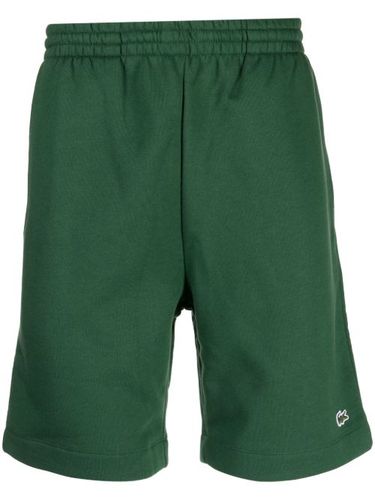 Short de sport en coton à patch logo - Lacoste - Modalova
