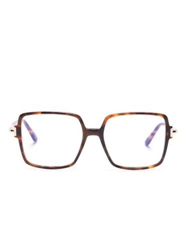 Lunettes de vue carrées à effet écailles de tortue - TOM FORD Eyewear - Modalova