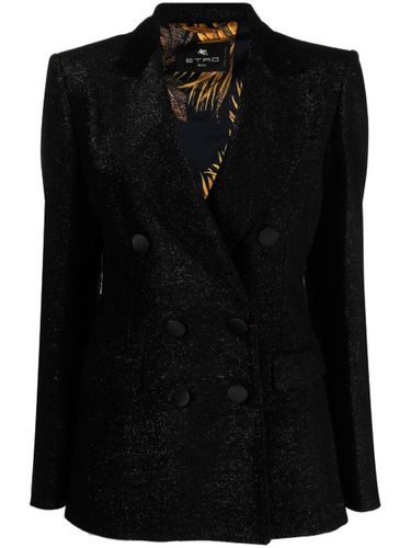 Blazer métallisé à boutonnière croisée - ETRO - Modalova
