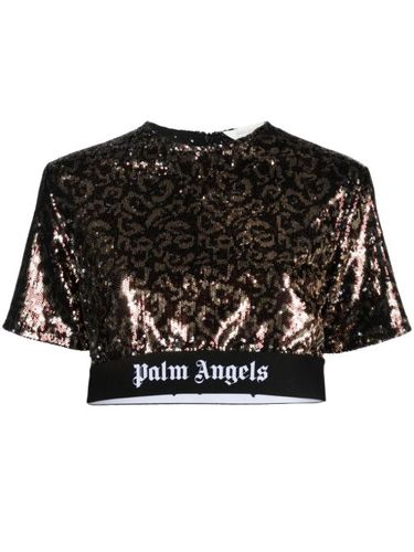 Haut crop à sequins - Palm Angels - Modalova