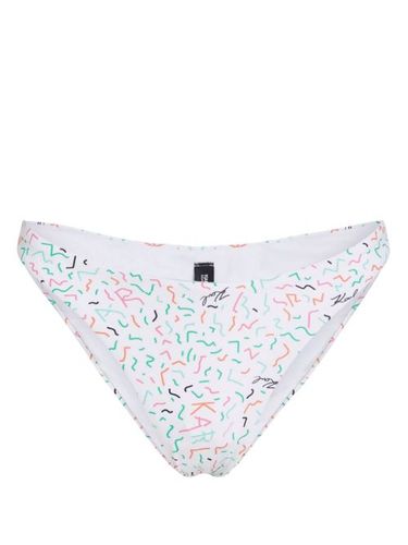 Bas de bikini à imprimé géométrique - Karl Lagerfeld - Modalova