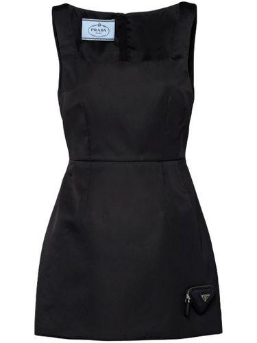 Robe courte Re-Nylon à plaque logo - Prada - Modalova