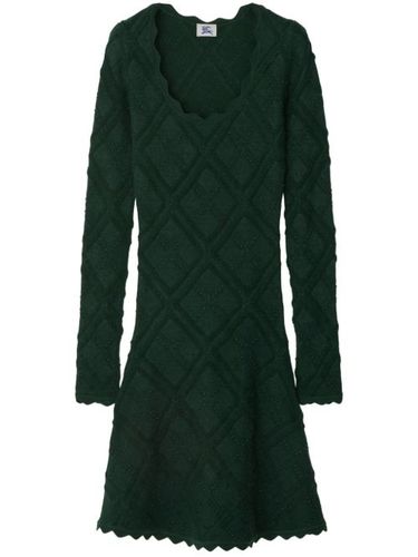 Robe en maille Aran à manches longues - Burberry - Modalova