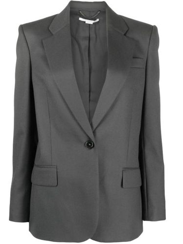 Blazer en flanelle à simple boutonnage - Stella McCartney - Modalova