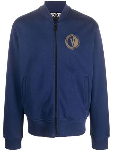 Veste bomber à logo imprimé - Versace Jeans Couture - Modalova