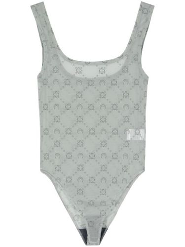 Body en tulle Moonogram floqué - Marine Serre - Modalova