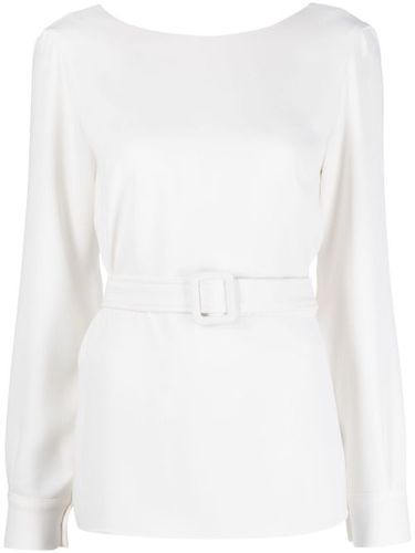 Blouse ceinturée à col v plongeant au dos - P.A.R.O.S.H. - Modalova