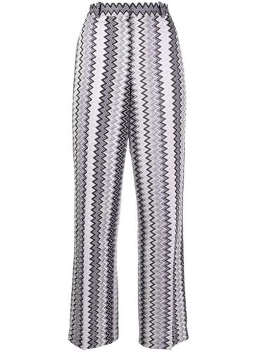 Pantalon à taille haute à motif zigzag - Missoni - Modalova