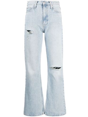 Jean bootcut à effet usé - Calvin Klein Jeans - Modalova