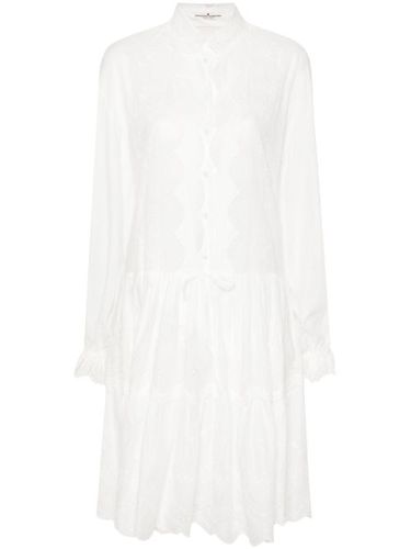 Robe courte à fleurs brodées - Ermanno Scervino - Modalova
