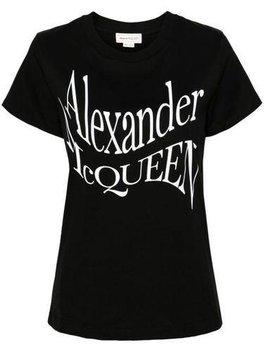 T-shirt en coton à logo imprimé - Alexander McQueen - Modalova