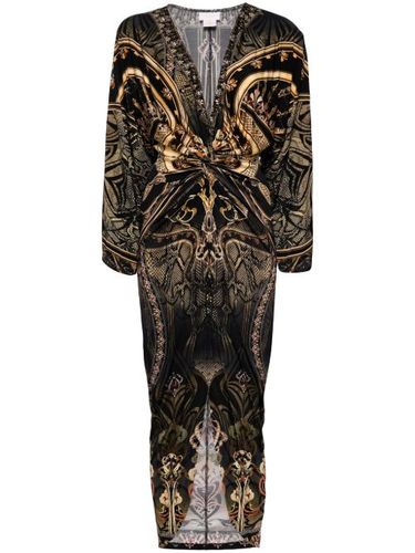 Robe imprimée à détail torsadé - Camilla - Modalova