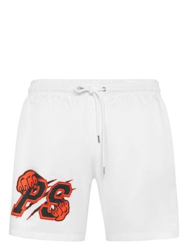 Short de bain à logo imprimé - Plein Sport - Modalova