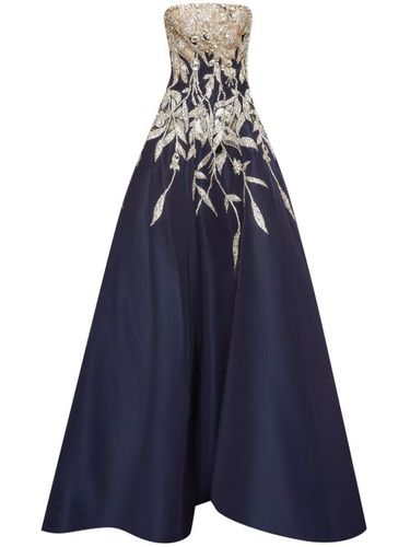 Robe-bustier à ornements en cristal - Oscar de la Renta - Modalova