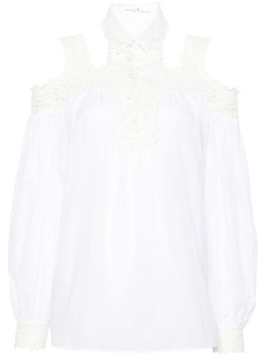 Blouse en coton à fleurs brodées - Ermanno Scervino - Modalova
