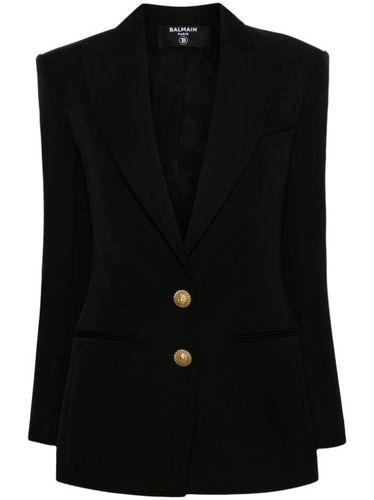 Blazer en velours à simple boutonnage - Balmain - Modalova