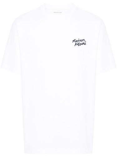 T-shirt en coton à logo brodé - Maison Kitsuné - Modalova