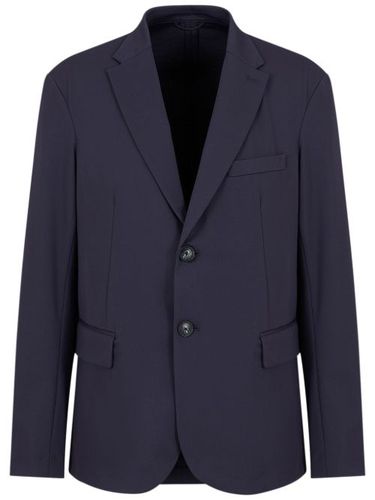 Blazer Travel Essentials à simple boutonnage - Emporio Armani - Modalova
