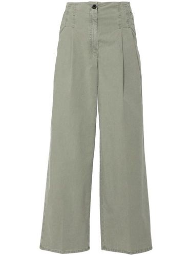 Pantalon palazzo à détails plissés - Peserico - Modalova