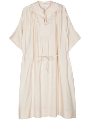 Robe mi-longue à taille ceinturée - Yves Salomon - Modalova