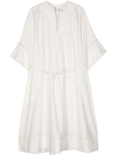 Robe en popeline à coupe mi-longue - Yves Salomon - Modalova