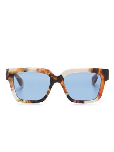 Lunettes de soleil à monture d'inspiration wayfarer - Gucci Eyewear - Modalova