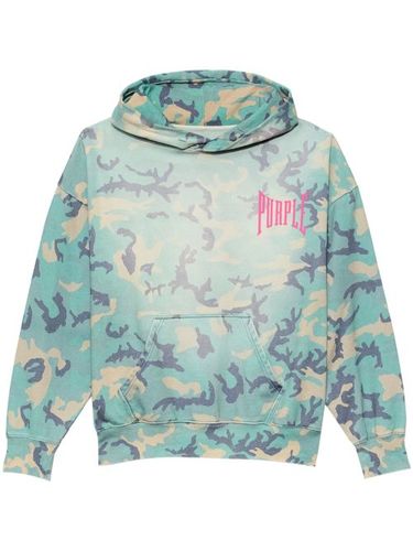 Hoodie en coton à imprimé camouflage - Purple Brand - Modalova