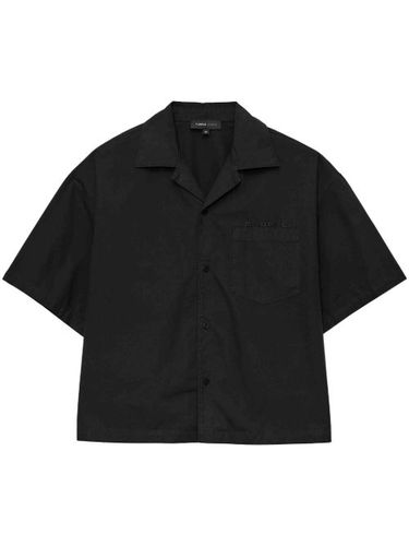 Chemise en coton à logo brodé - Purple Brand - Modalova