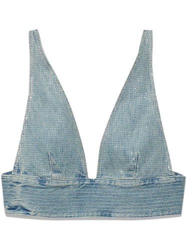 Haut crop à ornements strassés - Purple Brand - Modalova