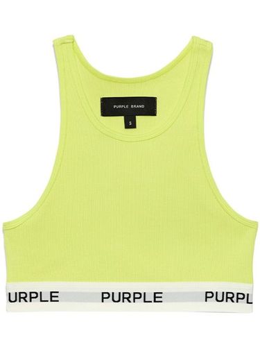Brassière de sport à bande logo - Purple Brand - Modalova
