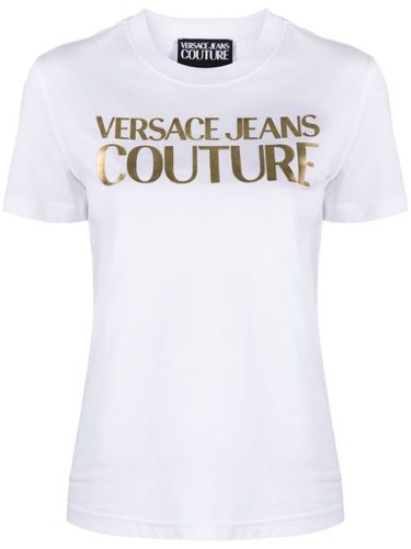 T-shirt en coton à logo imprimé - Versace Jeans Couture - Modalova