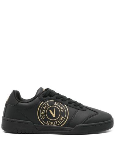 Baskets en cuir à logo imprimé - Versace Jeans Couture - Modalova