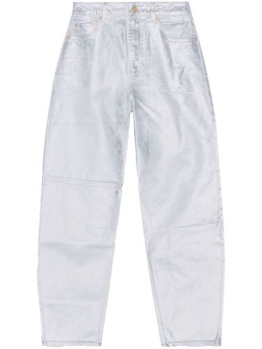 Jean fuselé à fini métallisé - GANNI - Modalova