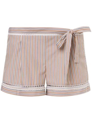 Short rayé à détail de nœud - Alberta Ferretti - Modalova