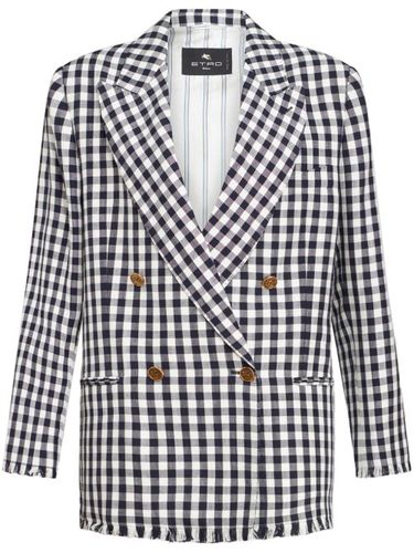 Blazer imprimé à boutonnière croisée - ETRO - Modalova