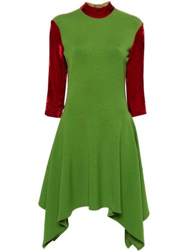 Robe asymétrique à manches en velours (années 1990 - Jean Paul Gaultier Pre-Owned - Modalova