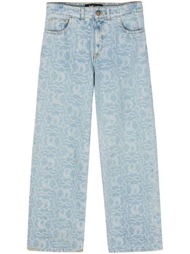 Jean droit à motif en jacquard - Just Cavalli - Modalova