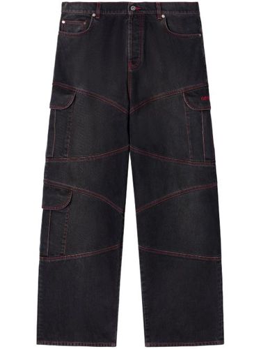 Jean Script Samurai à coupe droite - Off-White - Modalova