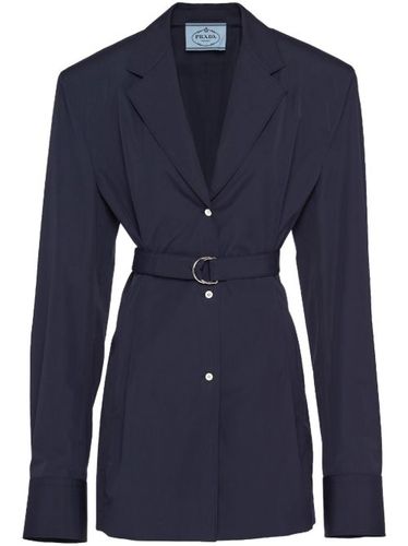 Blazer ceinturé en popeline - Prada - Modalova
