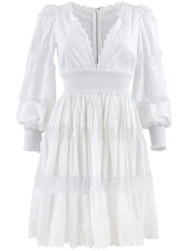 Robe courte évasée à bords festonnés - Dolce & Gabbana Pre-Owned - Modalova