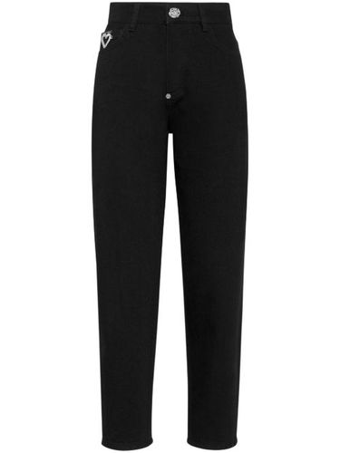 Jean cigarette Heart à ornements en cristal - Philipp Plein - Modalova