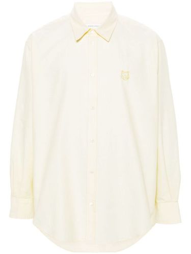 Chemise en coton à logo brodé - Maison Kitsuné - Modalova