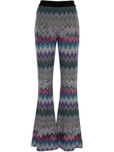 Pantalon évasé à motif zig-zag - Missoni - Modalova