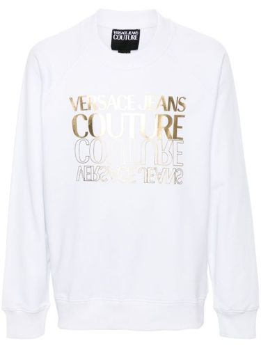 Sweat en coton à logo imprimé - Versace Jeans Couture - Modalova